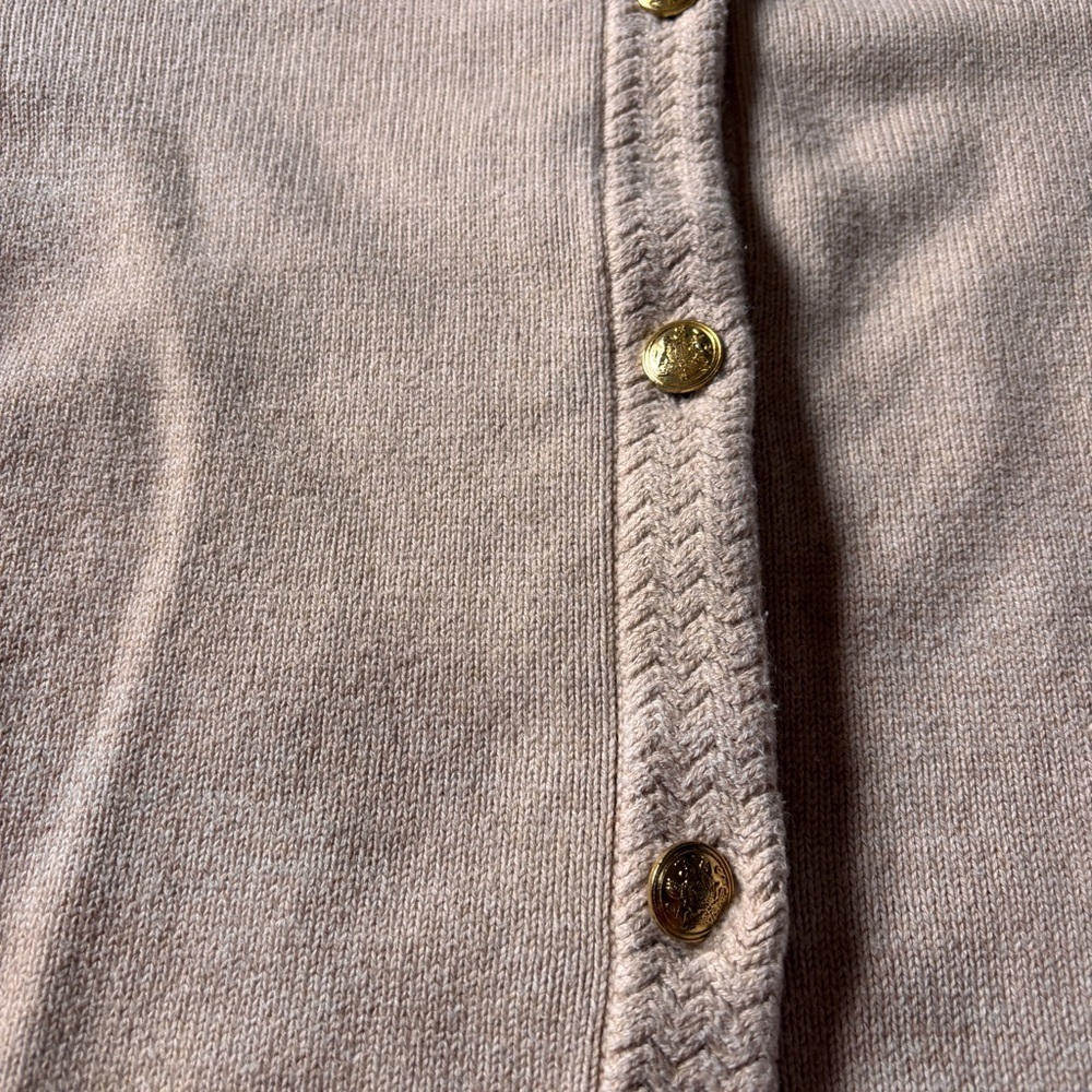 JCrew Factory Cardigan Sweater with Gold Buttons - Picture 3 of 5